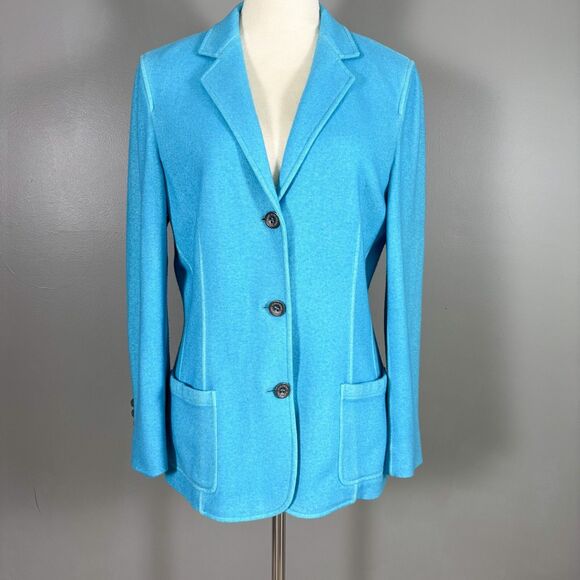 Lanificio Colombo Kate Cashmere Fleece Blazer 50 US 14 Old Money Quiet Luxury - Picture 1 of 16